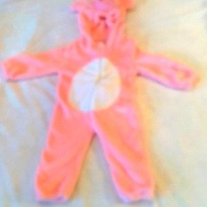 Infant girl's hooded Michley hooded one piece in pink. Sz given as 80??